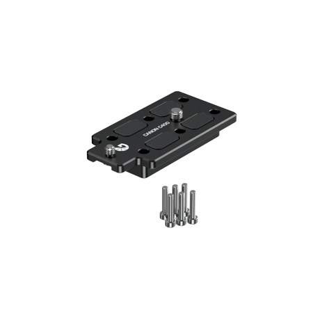 Bright Tangerine Standard Riser for 15mm Baseplate and Canon C400 Camera, Black