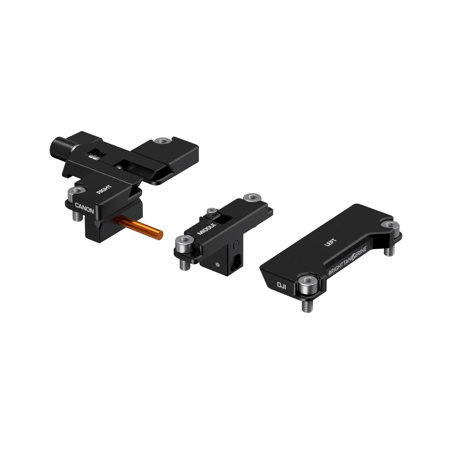 Bright Tangerine DJI RS Riser for Canon LeftField Mini Baseplate, Black/Orange