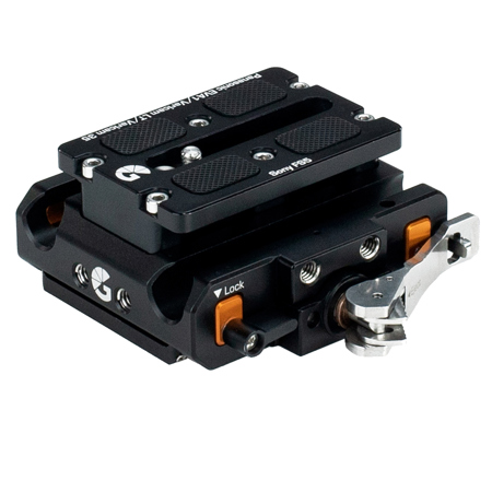 Bright Tangerine Left Field QR Baseplate, Panasonic VariCam 35, Sony FS5 Cameras