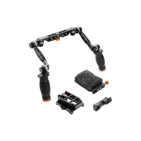 Bright Tangerine KASBAH Shoulder Pad + 15mm LWS/19mm Studio Hand Grip Kit