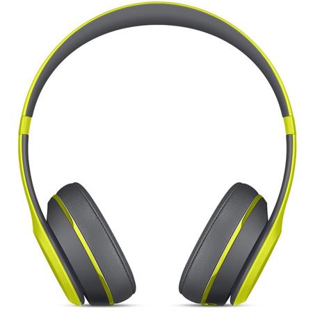 Beats by Dr. Dre Solo2 Wireless Headphones with RemoteTalk Cable, Shock Yellow
