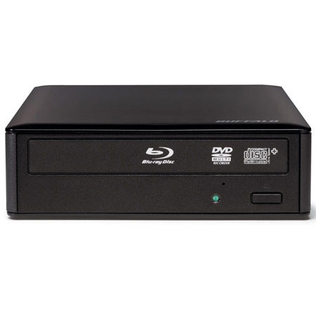 Buffalo Technology MediaStation 16x External BDXL Blu-ray Burner, 6x Blu-ray Read/Write Speed, 5x DVD-RAM Read/Write Speed, USB 3.0