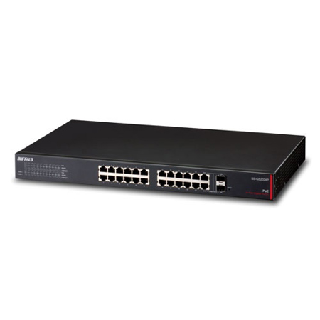 Buffalo Technology 24-Port Gigabit Green Ethernet High Power PoE Smart Switch