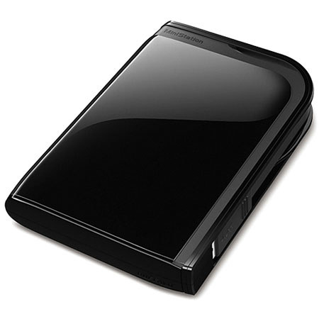 Buffalo 500GB MiniStation Plus USB 3 Portable Hard Drive, 256-bit AES
