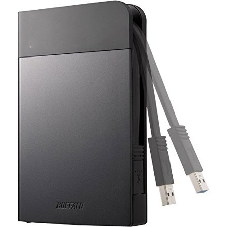 Buffalo Technology MiniStation Extreme NFC 2TB USB 3.0 Rugged Portable External Hard Drive, SATA 3Gbps, USB 3.0 5Gbps