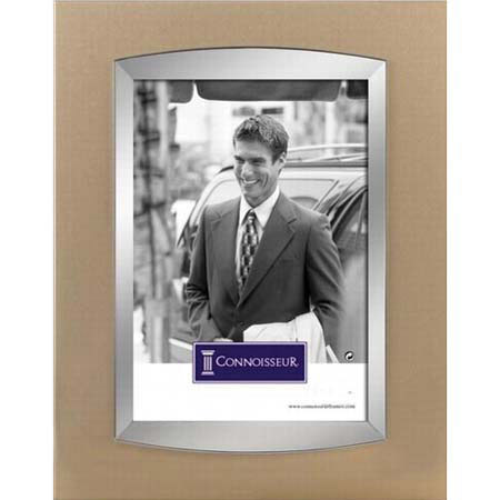 Burnes of Boston Chroma, Metal Picture Frame for a 4x6" Photograph, Color: Gold.
