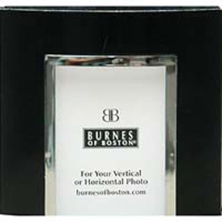 Burnes of Boston City Lights, Metal Picture Frame for a 4x6" Photograph, Color: Black.