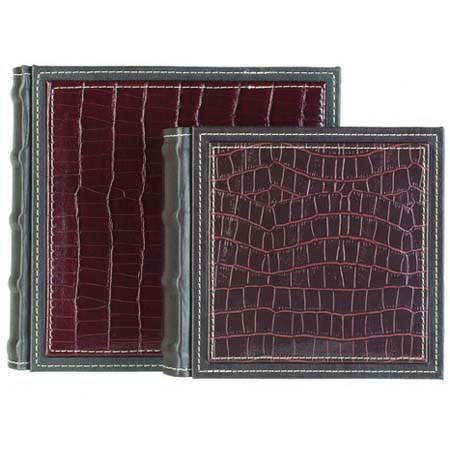 Burnes of Boston Hubbed Spine Book Album, 100 Pht, 1/Pg