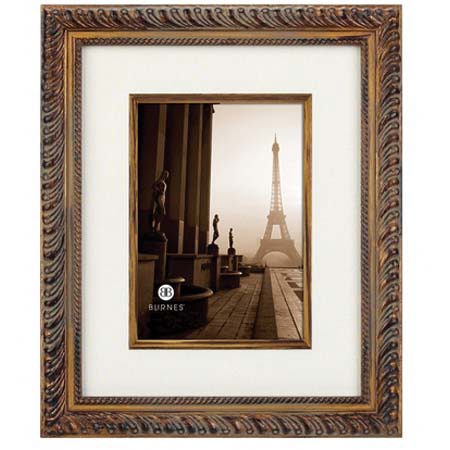 Burnes of Boston Tacita, Wood Picture Frame for a 8x10" Photograph, Color: Gold,