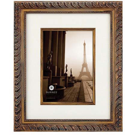 Burnes of Boston Tacita, 8x10" Wood Picture Frame for a 5" x 7 Photograph, Color: Gold,