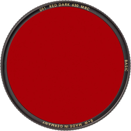 B + W 37mm Basic 091M MRC Filter, Dark Red 630
