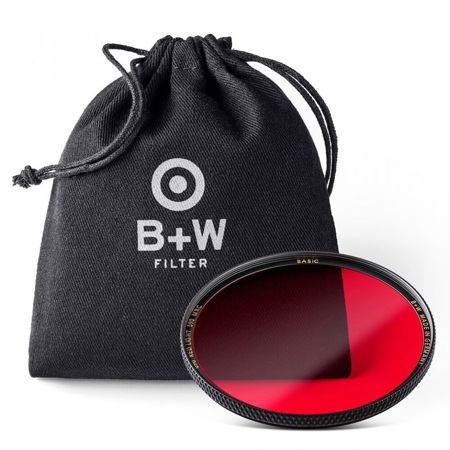 B+W 43mm Light Red 090M Black & White Filter - MRC Coated Glass For Dramatic Monochrome Photography