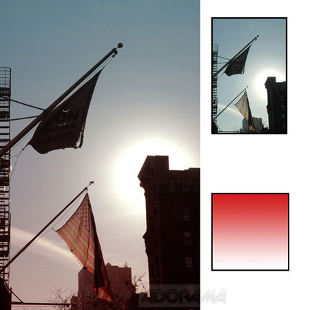 B + W 52mm 590 Color Graduated Filter, Red