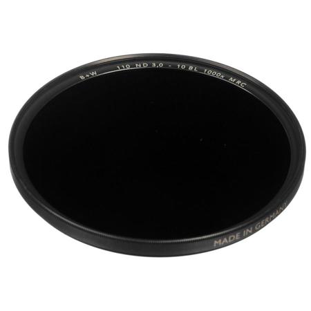 B + W 82mm #110M 3.0 (1000X) Neutral Density Glass Filter - Multi Coated