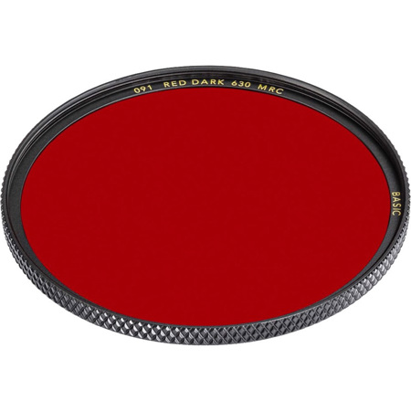 B + W 95mm Basic 091M MRC Filter, Dark Red 630