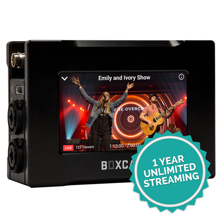 BoxCast BoxCaster Pro 4K Live Video Streaming Encoder, 1 Year of Live ...