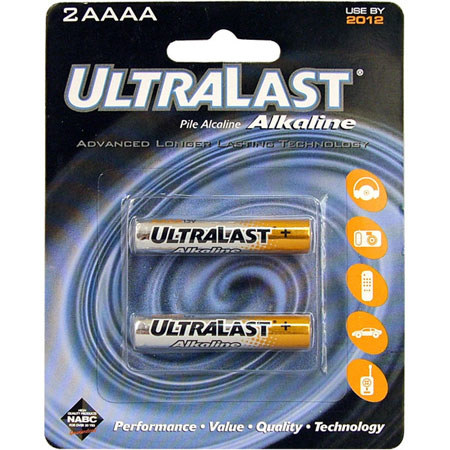UltraLast 2 "AAAA" Alkaline Batteries