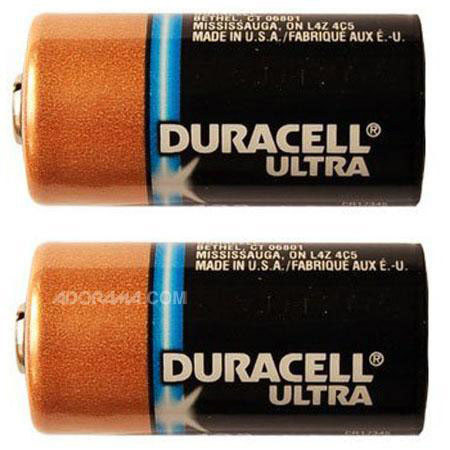 Duracell 123 3V 1470mAh Lithium Battery, 2-Pack