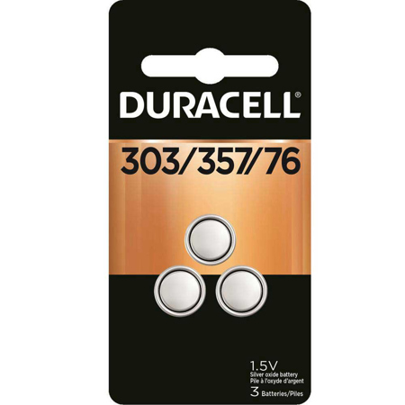 Duracell D303/357 1.5V Silver Oxide Battery for Watch/Electronic