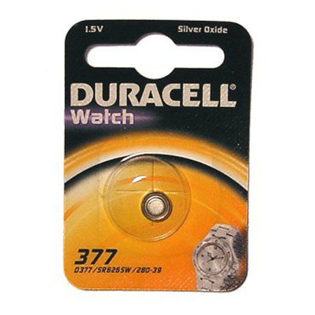 Duracell D377 1.5V Watch/Electronic Silver Oxide Battery