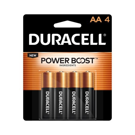 Duracell CopperTop AA Alkaline Battery, 4-Pack