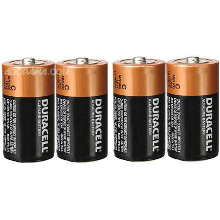Duracell CopperTop C Alkaline Battery, 4-Pack