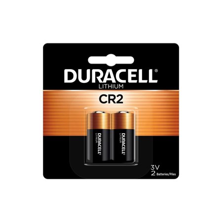 Duracell CR2 3V 780mAh Lithium Battery, 2-Pack