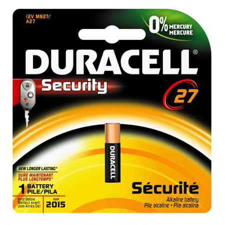 Duracell MN27BPK Watch / Electronic / Keyless Entry Battery, 12V Alkaline