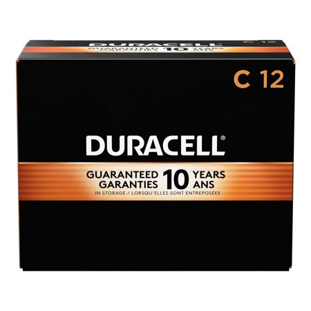 Duracell CopperTop C Alkaline Battery, 12-Pack