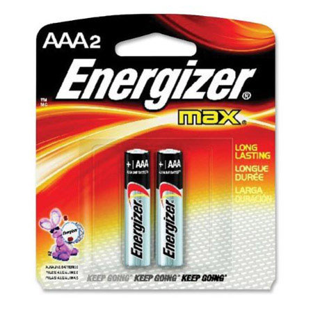 Energizer MAX AAA 1.5V Alkaline Battery, 2-Pack