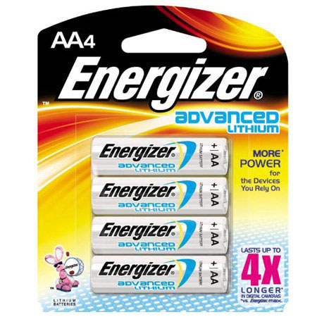 Energizer Advance Lithium AA Batteries, Pack of 4