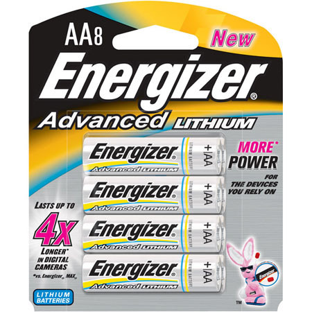 Energizer Advance Lithium AA Batteries, Pack of 8