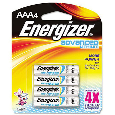 Energizer Advance Lithium AAA Batteries, Pack of 4