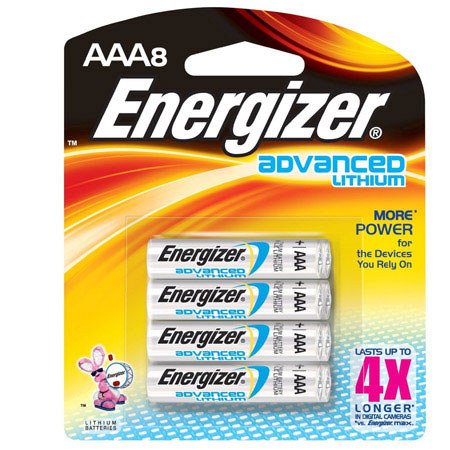 Energizer Advance Lithium AAA Batteries, Pack of 8