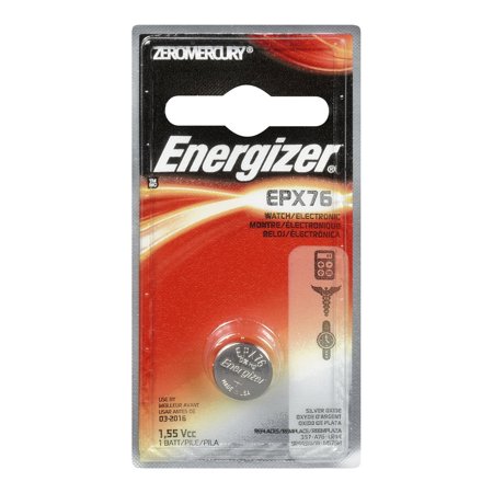 PILE BOUTON ALCALINE ENERGIZER EPX76/SR44 1,5 V - PAR 2