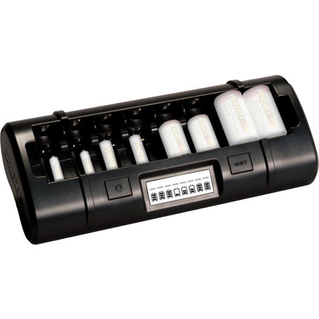 Maha PowerEx MH-C808M Ultimate Professional Charger for Eight AA/AAA/C/D NiMH/NiCD Batteries
