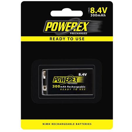 Maha Powerex Precharged 8.4V 300mAh Low Self-Discharge Rechargeable NiMH Battery