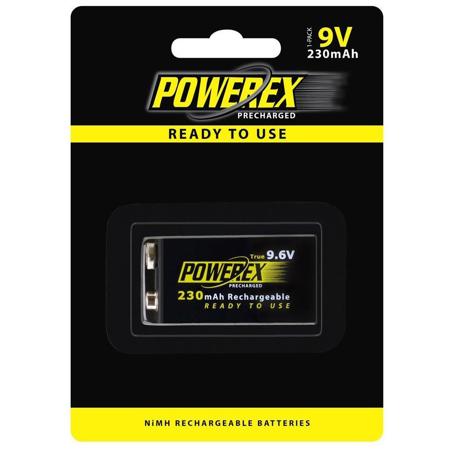 Maha Powerex Precharged 9.6V 230mAh Low Self-Discharge Rechargeable NiMH Battery