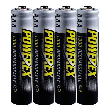 Maha PowerEx "AAA" 1000mah Nickel-Metal Rechargeable Batteries (4-Pack)