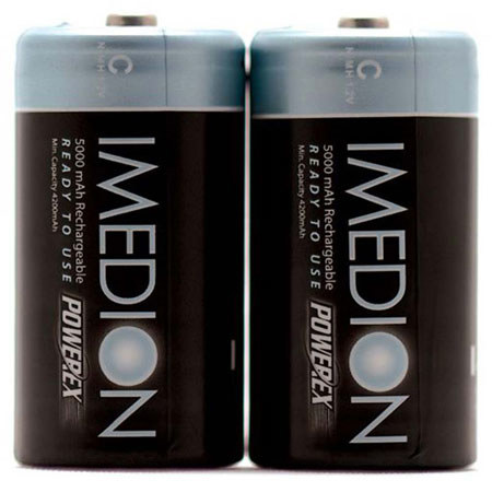 Maha PowerEx MHRCI2 "C" 5000mah Imedion Rechargeable Batteries