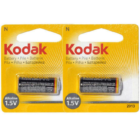 Kodak N Batteries, 1.5 Volt Alkaline, Pack of 2