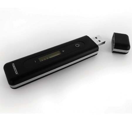 EcoSol Powerstick, Portable USB Charger Device, Black