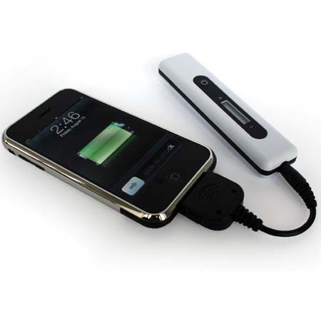 EcoSol Powerstick, Portable USB Charger Device, White