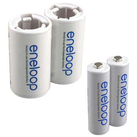 Sanyo Eneloop AA Battery C Spacer Kit, 2AA Cells