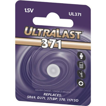 Ultralast 1.5V Silver Oxide Battery for SR69/D371/371B