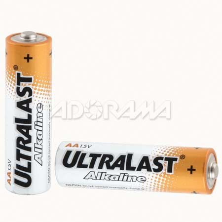 Ultralast AA 1.5 Volt Alkaline Batteries, Pack of 2