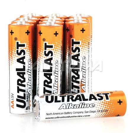 Ultralast AA Alkaline Batteries, Pack of 12