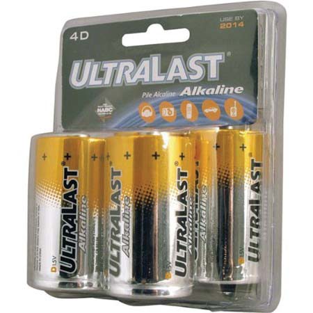 Ultralast C Alkaline Batteries, Pack of 4