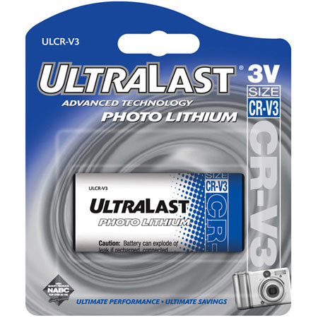 UltraLast CR-V3 3v Lithium Photo Battery, Pack of 1