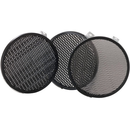 Bowens Set of 3 Disc Grids 1/8, 3/16, 1/4 for Reflector